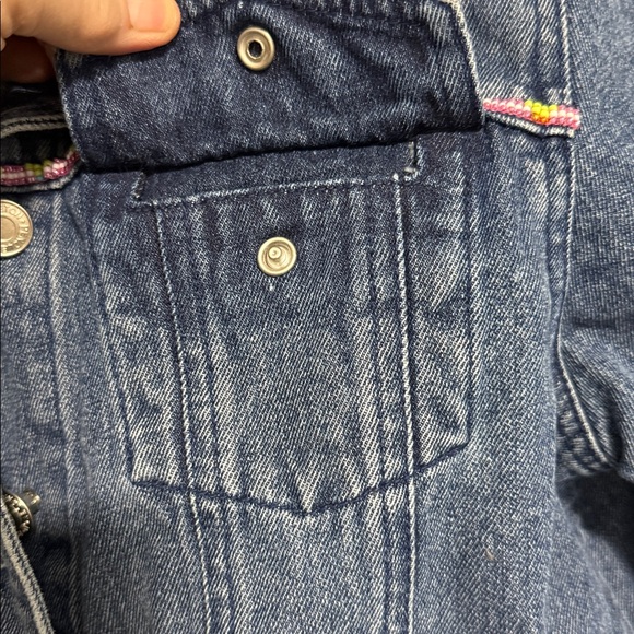 Pendleton cotton denim jacket southwest beading S - Picture 9 of 10